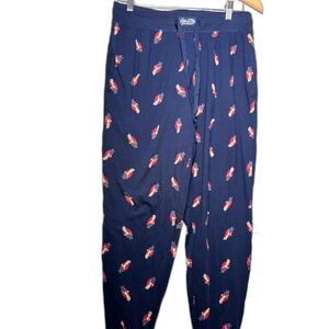 Polo Ralph Lauren PJ Pajama Pants Polo Bear Size Medium Navy Loungewear Jogger